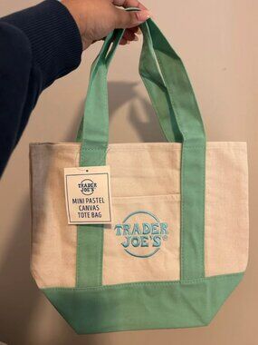 Trader Joe's Pastel Mini Tote Bag